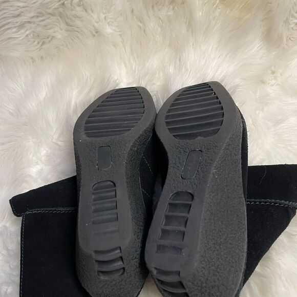 Naturalizer leather black suede wedge ankle boots side zipper rubber soles SZ11M - Picture 10 of 10